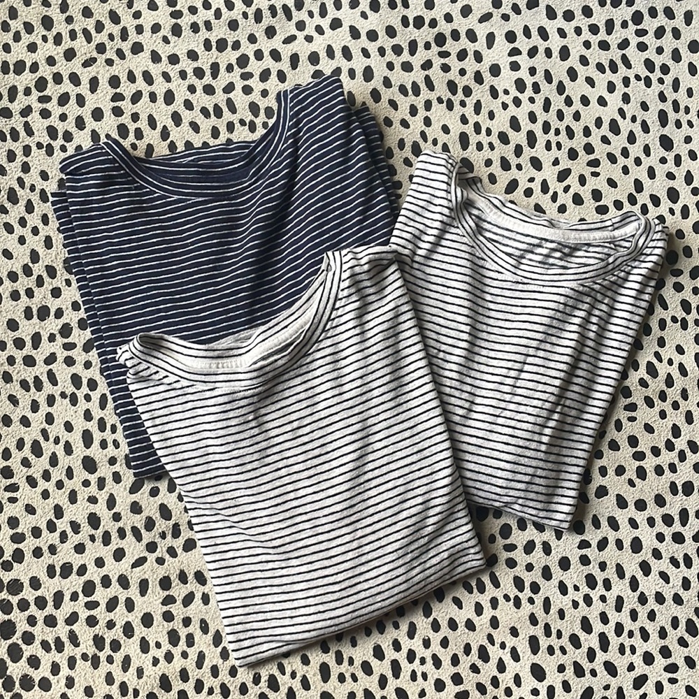 Set of 3 A New Day Linen/Polyester Blend Tees!